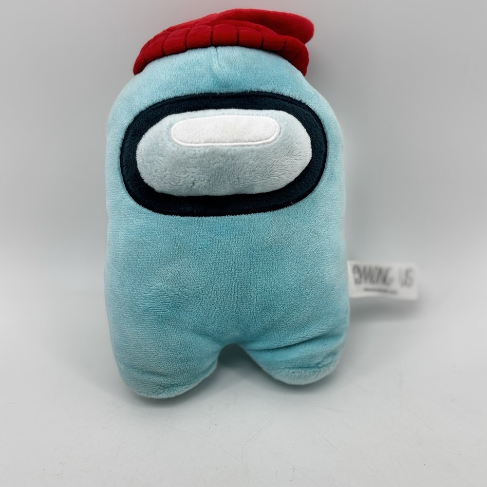 Among Us Plush Crewmate Cyan With Beanie